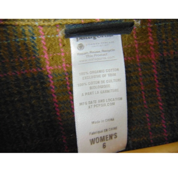 Patagonia Womens 6 Button Front Flannel Shirt - Picture 5 of 5